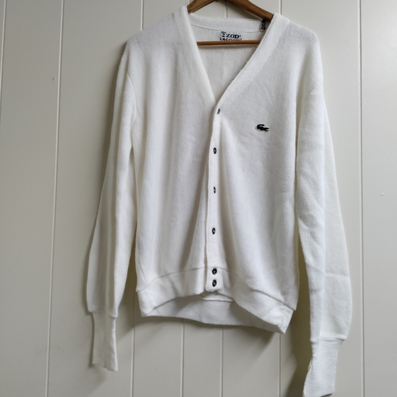 Vintage Sweaters - 🍵 VINTAGE IZOD LACOSTE GRANDPA CARDIGAN